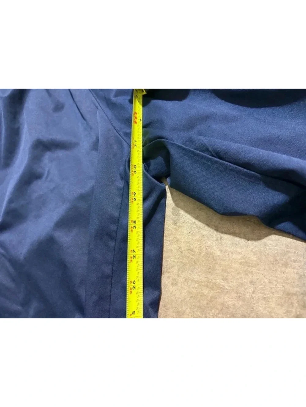 Y2K vintage blue and white striped adidas track pants with zipper on ankle